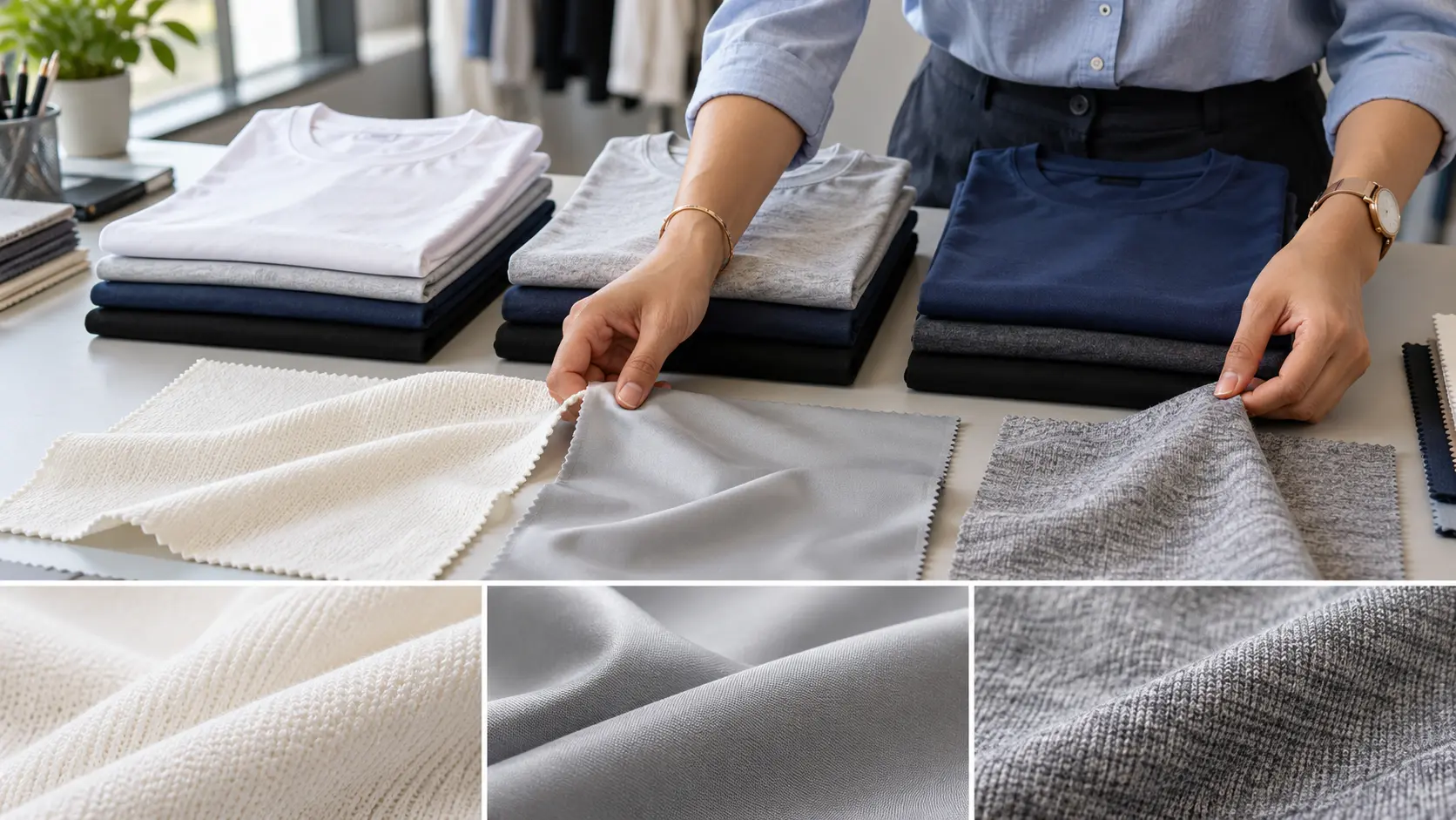 Cotton, Polyester and Cotton-Polyester Blended T-Shirts Compared