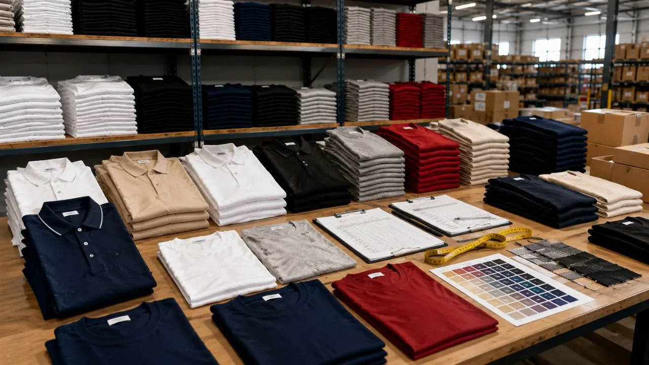 T-Shirts Organized by Size and Color