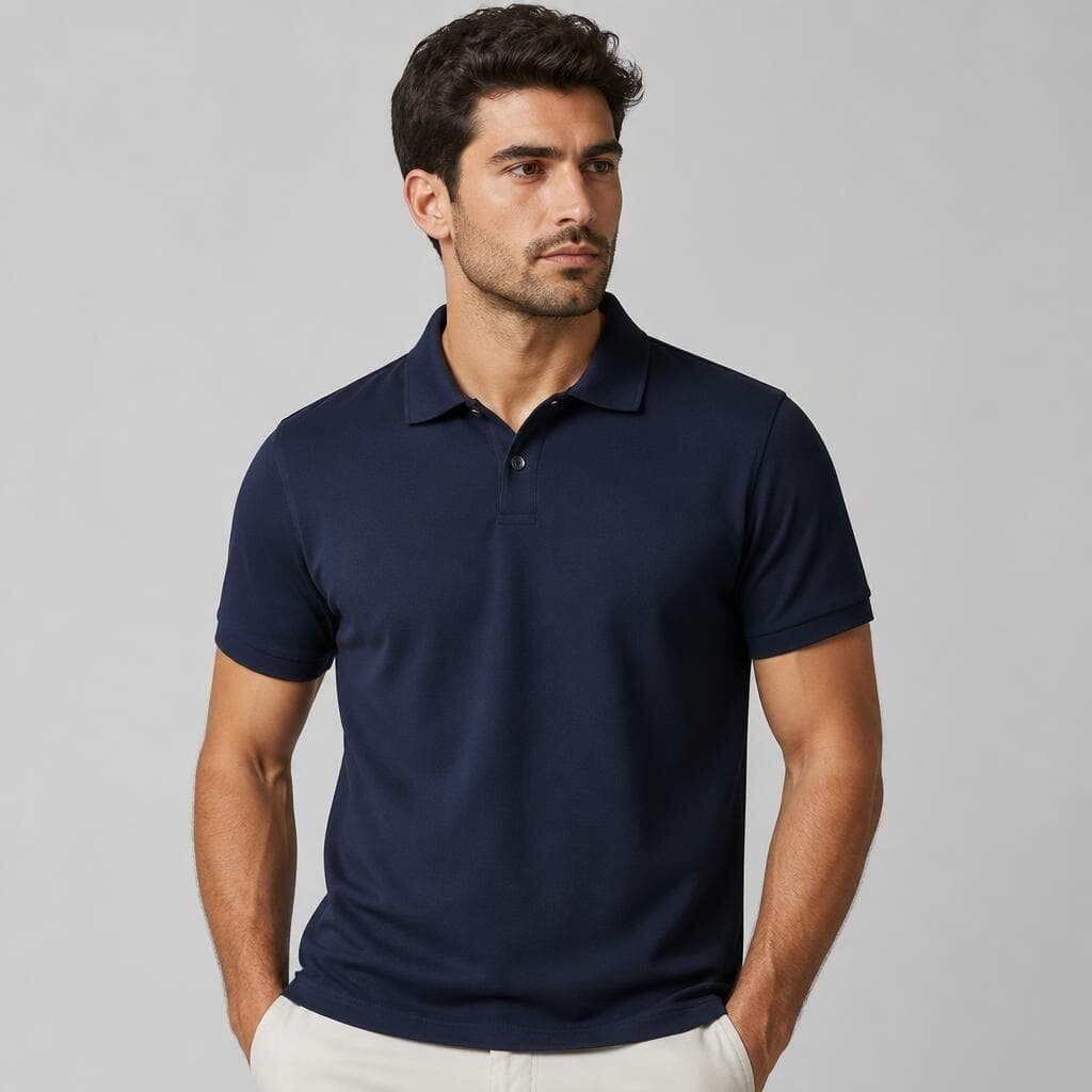 Plain polo shirts