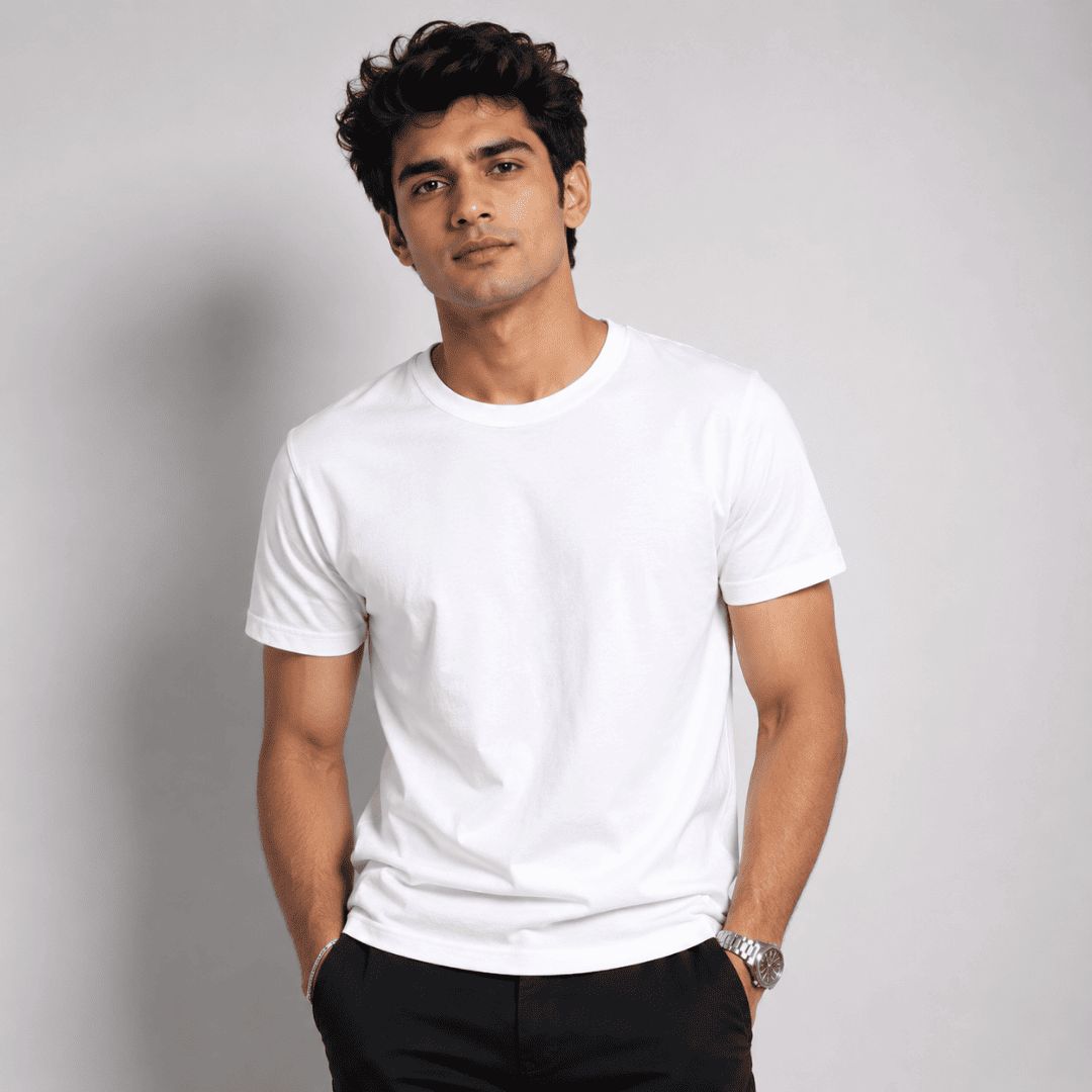 Round-neck T-shirts